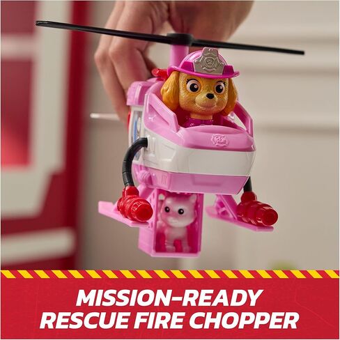 PAW PAW PATROL FIRE RESCUE: Chase Rescue Fire Cruiser مع رقم الحركة ، قاذفة المقذوفات ، و Toy Truck ، ألعاب Kids for Boys & Girls تتراوح أعمارهم بين 3 وما فوق in Kuwait