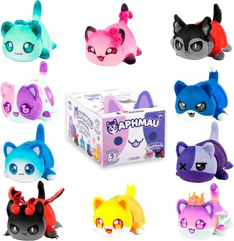 Aphmau 6 "Meemeow Mystery Plush - Series 8 ، YouTube Minecraft Gaming Channel ، Blind Box ، 1 من 8 ممكنة ، متعة مستوحاة من Minecraft ، Merch الرسمي in Kuwait