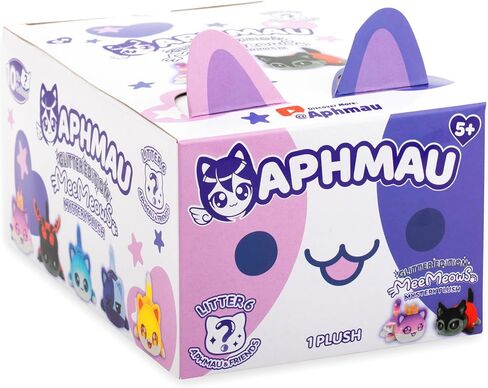 Aphmau 6 "Meemeow Mystery Plush - Series 8 ، YouTube Minecraft Gaming Channel ، Blind Box ، 1 من 8 ممكنة ، متعة مستوحاة من Minecraft ، Merch الرسمي in Kuwait