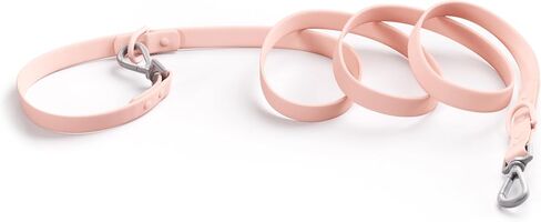 6FT Waterproof Dog Leash, Soft PVC Coated Nylon Webbing Easy to Clean for Beach Day, Adjustable No Tangle Double Hooks Leash for Large Medium Small Dogs in Saudi Arabia
