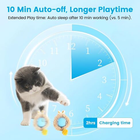 ألعاب تفاعلية للقطط، لعبة سجادة صيد أوتوماتيكية للقطط، كرة تختبئ وتتحرك بسرعة تعمل بالحركة، لتمرين الإثراء الداخلي، تصدر أصوات الحيوانات، سجادة 28 بوصة، 3 ذيول in Kuwait