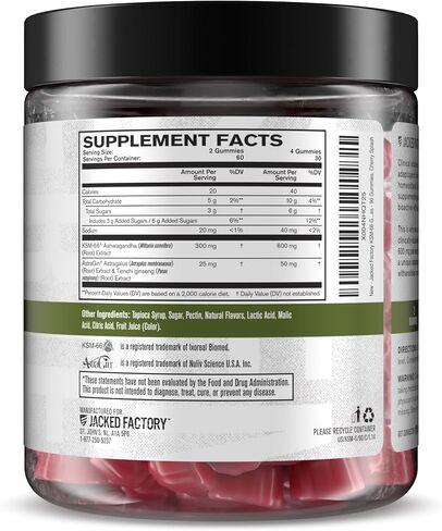 مستخلص جذور أشواغاندا (KSM-66 أشواغاندا) مع 5% ويثانوليدات - مكمل لتخفيف التوتر الطبيعي، والوظيفة الإدراكية، والحيوية، ودعم المزاج - 60 كبسولة نباتية in Kuwait
