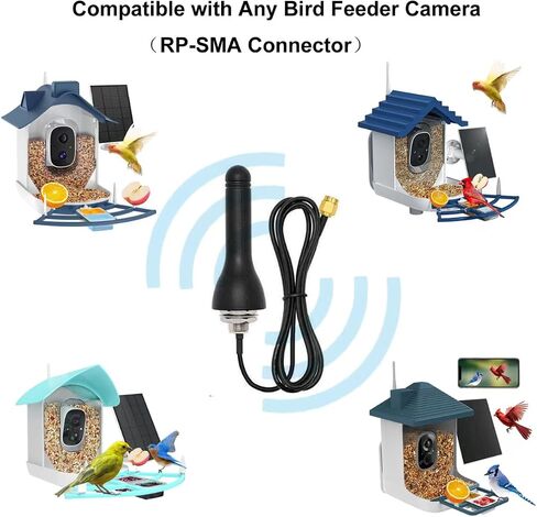 هوائي WiFi البديل الخارجي للطيور الذكية مع موصل الذكور RP-SMA لـ Netvue Birdfy ومزيد in Saudi Arabia