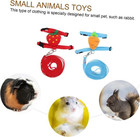 Milisten 2Sets Rabbit Leash and Harness Kit Stylish Bunny Traction Rope for Pets Durable Escape Design Easy One Hand Operation Random Style in Saudi Arabia