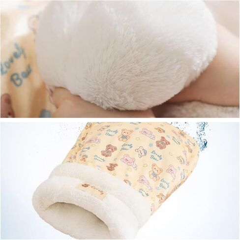 Cat Sleeping Bag for Indoor Cats, Cozy Pet Nest for Cats, Fluffy Cat Bed Cave for Small Dog Cat, Self Warming Winter Pet Sleeping Bags for All Seasons Indoors (Brown A) in Saudi Arabia
