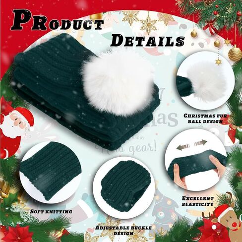 6 PCS Dog Scarf Bulk Christmas Knitted Pet Scarves with Pom Pom Adjustable Pet Scarf Dog Christmas Costumes Accessories for Small Large Dogs and Cats (Red) in Saudi Arabia