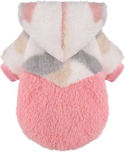 Dog Sweater for Small Dogs Hoodies， Winter Clothes Boy Girl Male Female，Fleece Hoodies Warm Pet Doggie Sweaters Coat Apparel in Kuwait