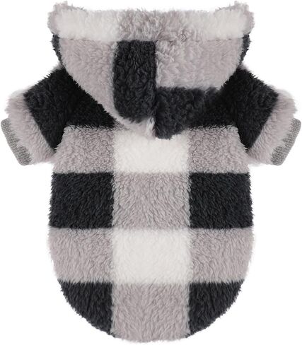 Dog Sweater for Small Dogs Hoodies， Winter Clothes Boy Girl Male Female，Fleece Hoodies Warm Pet Doggie Sweaters Coat Apparel in Kuwait