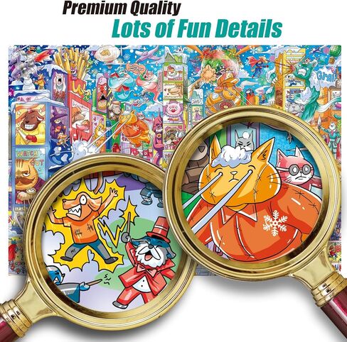 الظباء - أحجية مكونة من 1000 قطعة للبالغين، ألغاز حديقة الكلاب 1000 قطعة - 1000 قطعة عالية الدقة، لمسة نهائية غير لامعة، حواف ناعمة، لغز حيوانات ترفيهي بدون غبار in Kuwait