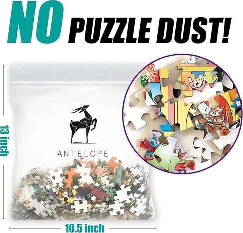 الظباء - أحجية مكونة من 1000 قطعة للبالغين، ألغاز حديقة الكلاب 1000 قطعة - 1000 قطعة عالية الدقة، لمسة نهائية غير لامعة، حواف ناعمة، لغز حيوانات ترفيهي بدون غبار in Kuwait