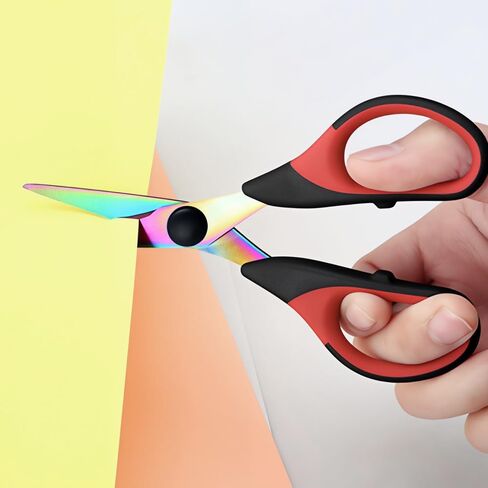 FTECYBO Multi-Purpose Sewing Scissors Titanium Coating Forged Shear Leather Scissors Stainless Steel Blade (SET) in Kuwait