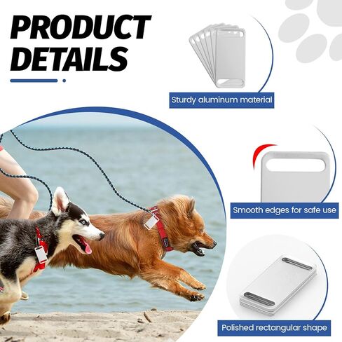 30 قطعة من علامات الكلاب الفارغة للنقش بالليزر من Diakey، تنزلق على طوق معدني من الألومنيوم للكلاب والقطط، علامات تعريف اسم الحيوانات الأليفة، علامات فارغة لنقش الختم الشخصي، أسود in Kuwait