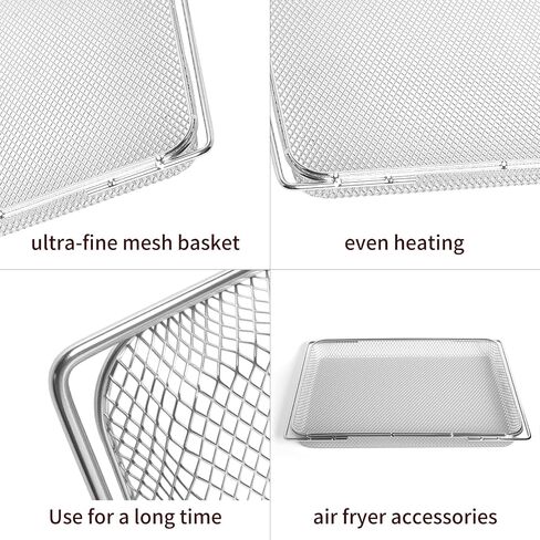 Air Fry Basket Kit Compatible with Ninja sp151 Flip Toaster Oven and Air Fryer,Replacement Air Fryer Basket Accessories and 100pcs Parchment Pape with 1 Pairs Mini Oven Gloves Silicone in Saudi Arabia