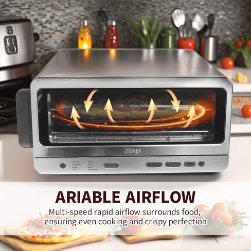Air Fry Basket Kit Compatible with Ninja sp151 Flip Toaster Oven and Air Fryer,Replacement Air Fryer Basket Accessories and 100pcs Parchment Pape with 1 Pairs Mini Oven Gloves Silicone in Saudi Arabia