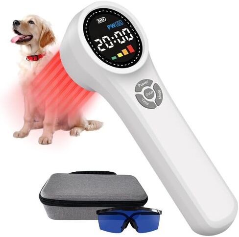 HIAiL Cold Laser Therapy Device for Dogs, Muscles and Joints Pain Relief, 4x980nm 4x810nm 16x660nm Veterinary Laser Therapy Machine for Cats, Horses and Animals, Laser Therapy Device for Pets at Home in Saudi Arabia