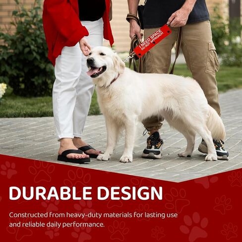 I Need Space Do Not Approach Pet Leash for Dogs, Funny Dog Leash Wrap for Pet Dog Lovers Owners Gift (Red) in Saudi Arabia