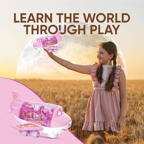 Toysery Push and Go Toddler Airplane Toy for Boys & Girls. Set of Four Friction Toy Airplanes with Flashing Lights & Airplane Sound, Plane Gift Toys for Kids Ages 18 Months Old and Above in Kuwait