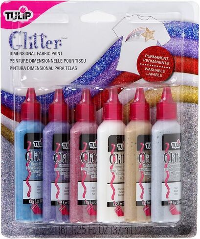 Tulip Dimensional Neon Fabric Paint, 1.25 Fl Oz (Pack of 6) in Kuwait