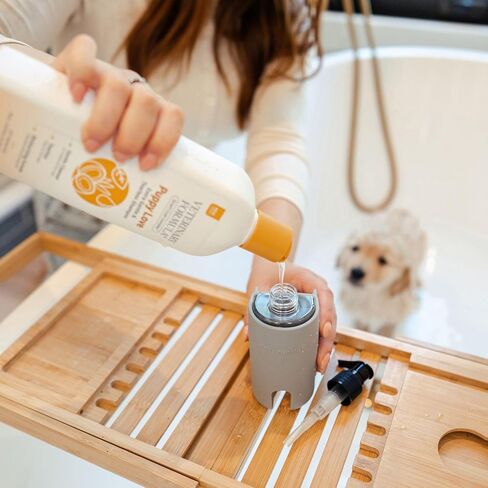 Puppy Love Gentle Bath & Grooming Set by Tweezerman & Veterinary Formula – Tearless Puppy Shampoo with 2-in-1 Bath Brush & Small Slicker Brush – Complete Bath Kit for Small Dogs & Puppies in Saudi Arabia