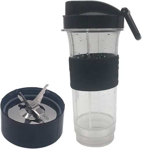 قطعة بديلة من Joystar شفرة حلاقة الثلج كوب إضافي 20oz مع غطاء لخلاط Magic Bullet، خلاط، عصارة، معالج الطعام (موديل MB1001/MB 1001B/MBR-1701 /MBR-1702 /MBR-1101 /MB-BX1770-02/MBR-0301) (2 in Kuwait