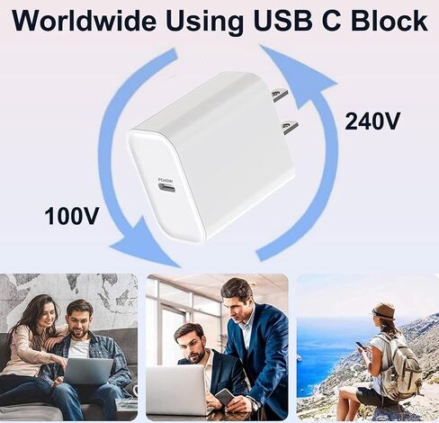 Fast Charger for iPhone 15 Charger,10FT Extra Long iPhone 15 Charger Fast Charging 3Pack USB-C Wall Charger Bolck USBC To USB C Fast Charging Cable Cord for iPhone 15 Pro Max/15 Plus,iPad Pro/Air/Mini in Saudi Arabia