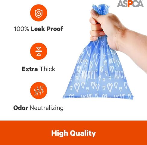 أكياس فضلات الكلاب المتنوعة من ASPCA - 8 لفات (120 كيس) in Kuwait