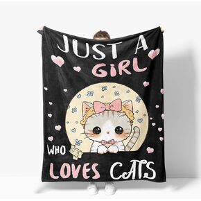 Cat Throw Blanket Soft Warm Cozy Cute Cats Blankets Fuzzy Plush Fleece Cat Blanket Gifts for Couch Bed Sofa Home Decor 40''X50'' in Saudi Arabia
