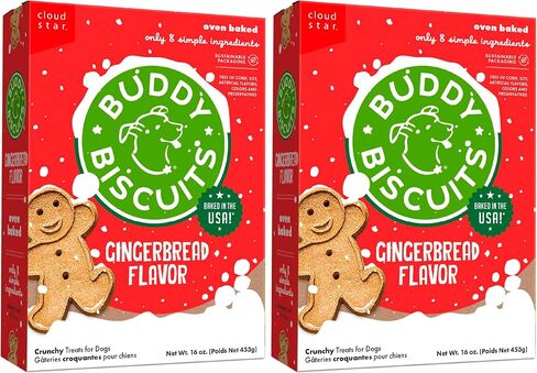 Buddy Biscuits Crunchy Holiday Dog Treats with Gingerbread, 16oz. Box in Saudi Arabia