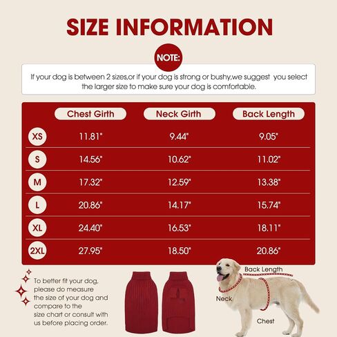 Dog Medium Sweater, Winter Christmas Sweater for Dogs, Solid Color Classic Cable Knit Clothes for Cold Weather, Warm Turtleneck Knitwear Short Sleeves for Outdoor Playing in Saudi Arabia