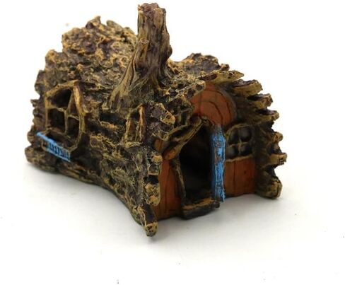 Tree House Resin Wooden Fish Tank Decoration Cottage Jellyfish Carp Shrimp Turtle Pet Snake Reptile in Saudi Arabia