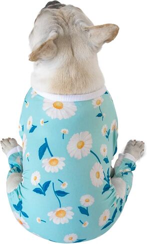 Dog Pajamas Cute Print Dog Clothes for Small Medium Dogs and Cat Soft Pet Puppy Onesie Doggy Outfit Cat Apparel LCC1135-03XS in Saudi Arabia