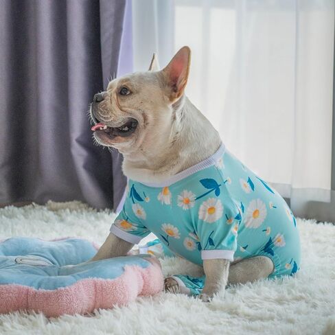 Dog Pajamas Cute Print Dog Clothes for Small Medium Dogs and Cat Soft Pet Puppy Onesie Doggy Outfit Cat Apparel LCC1135-03XS in Saudi Arabia