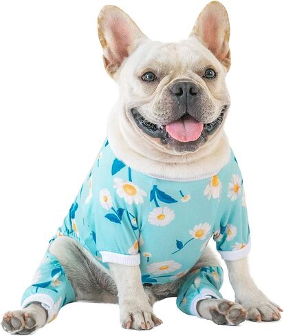 Dog Pajamas Cute Print Dog Clothes for Small Medium Dogs and Cat Soft Pet Puppy Onesie Doggy Outfit Cat Apparel LCC1135-03XS in Saudi Arabia