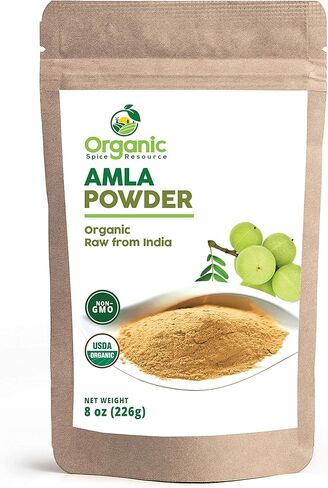 Organic Amla Powder | 1 lbs (16oz) | Amalaki, Non-GMO, 100% Raw from India, by SHOPOSR in Saudi Arabia