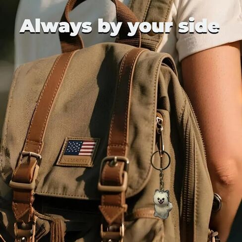 سلاسل مفاتيح لزجاجة تخزين شعر الكلب، هدية تذكارية لهواة التجميع، تذكار من فراء الحيوانات الأليفة 5 قطع مع 1 قطعة سلسلة مفاتيح بإطار معدني للصور (مزيج من الكلاب) in Kuwait