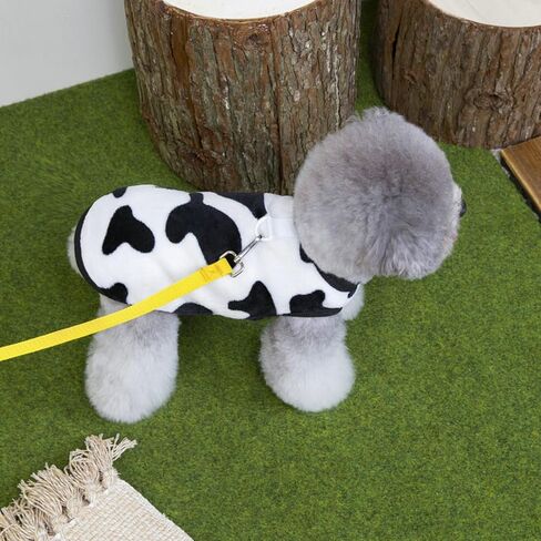 Pet Cow Print Vest Sleeveless Lightweight Apparel for Small Dogs Cats,Ideal for Autumn,Winter and Daily Wear in Saudi Arabia