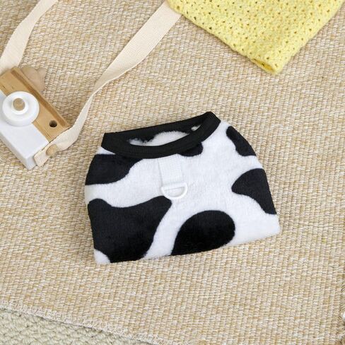 Pet Cow Print Vest Sleeveless Lightweight Apparel for Small Dogs Cats,Ideal for Autumn,Winter and Daily Wear in Saudi Arabia