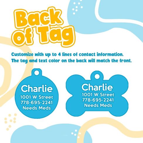 بطاقة تعريف للحيوانات الأليفة للكلاب والقطط في عيد الميلاد - أقوال عطلة لطيفة ومضحكة على الجهة الأمامية - معلومات الاتصال على الظهر (أكلت بسكويت سانتا) in Kuwait