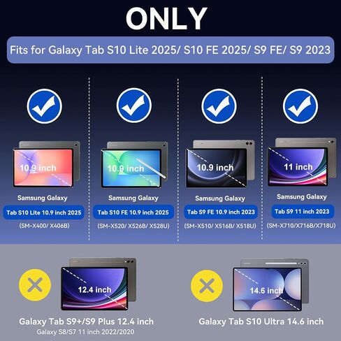 حافظة كانتيس لهاتف سامسونج جالاكسي تاب S10 Lite/S10 FE/S9 FE 5G 10.9/S9 11 بوصة in Kuwait