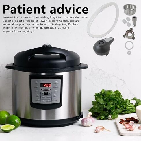 مجموعة قطع غيار بديلة لـ Instant Pot Lux 5، 6 Quart Qt IP-LUX50 IP-LUX60، تتضمن حلقة إغلاق مقبض تحرير البخار وصمام تحرير البخار ودرع مضاد للكتلة من YTXXDEUS in Saudi Arabia