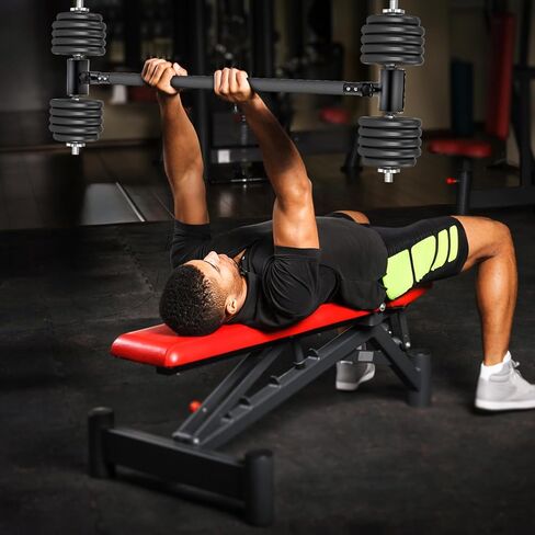 Kipika Barbell Olympic Trap Bar, Hex Bar, Shrug Bar, Deadlift Bar with Folding Handles - Multi-Grip Barbell, Swiss Bar, American Bar, Football Bar, Fits 2" Olympic Plates in Kuwait