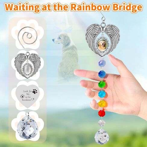 Pet Memorial Gifts for Dogs, Pet Memorial Suncatcher for Loss of Dog Cats Passing Away Remembrance Bereavement Gifts in Saudi Arabia