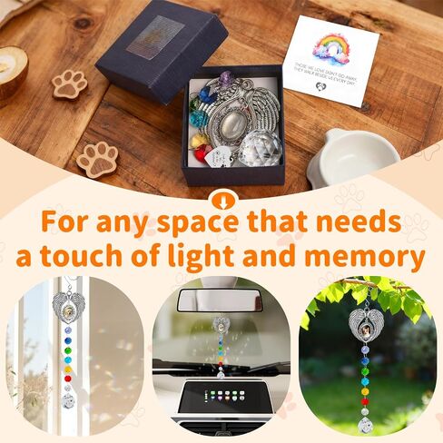 Pet Memorial Gifts for Dogs, Pet Memorial Suncatcher for Loss of Dog Cats Passing Away Remembrance Bereavement Gifts in Saudi Arabia