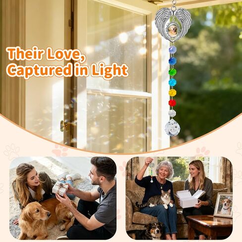 Pet Memorial Gifts for Dogs, Pet Memorial Suncatcher for Loss of Dog Cats Passing Away Remembrance Bereavement Gifts in Saudi Arabia