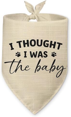 هدايا الحمل باندانا الكلب، اعتقدت أنني كنت الطفل الذي يكشف عن جنس الطفل، إكسسوارات وشاح مثلث للحيوانات الأليفة للكلاب الصغيرة والمتوسطة والكبيرة والقطط، إعلان الحمل، باندانا الكلب in Kuwait