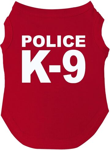 Police K-9 Dog Tee Shirt | Sleeveless | Sizes for Puppies, Toys and Large Breeds (Royal Blue, 3X-Large 93) in Saudi Arabia