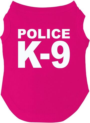 Police K-9 Dog Tee Shirt | Sleeveless | Sizes for Puppies, Toys and Large Breeds (Royal Blue, 3X-Large 93) in Saudi Arabia