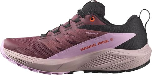 Salomon Women's Sense Ride 5 Hiking Shoe, Lily Pad/Metal/Green Ash, 9.5 in Saudi Arabia