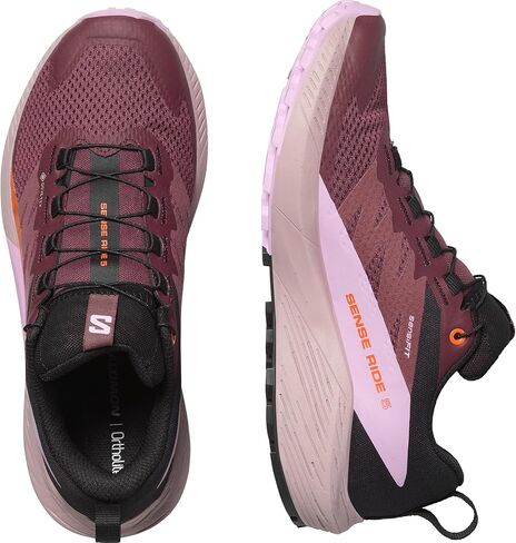 Salomon Women's Sense Ride 5 Hiking Shoe, Lily Pad/Metal/Green Ash, 9.5 in Saudi Arabia