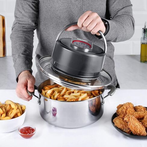 غطاء مقلاة هوائية رقمية عالمية لطباخات الضغط 6 و8 و10QT، وأواني ومقالي 8 بوصة و10 بوصة (متجدد) in Kuwait